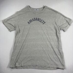 Mainstay Amagansett Striped Graphic T-Shirt XXL Gray Navy Mens Short Sleeve